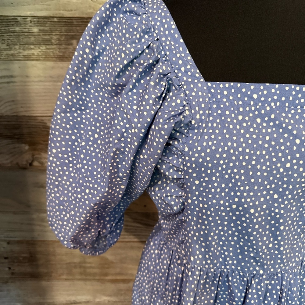 Gianni Bini Blue and White Patterned Dress - Picture 2 of 4